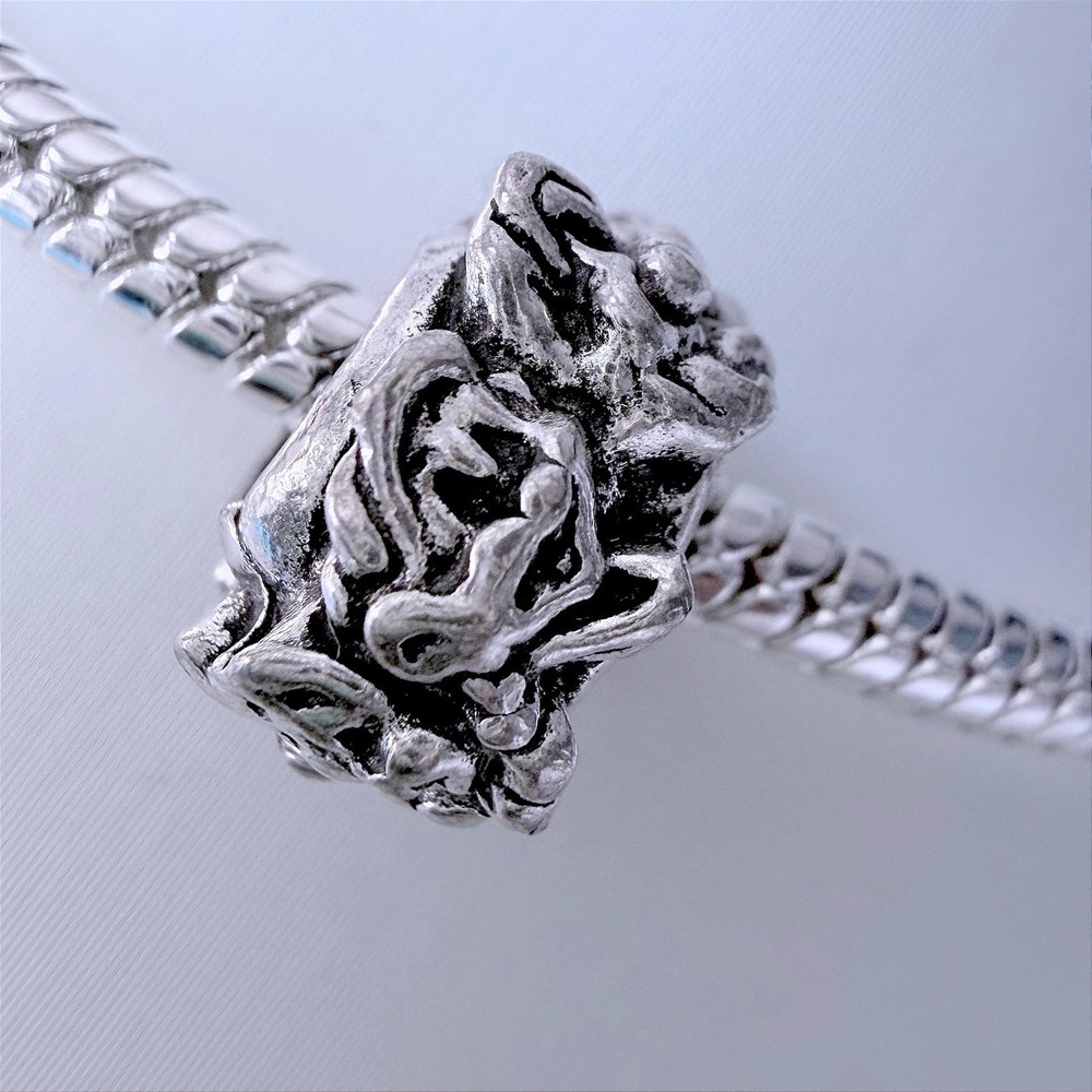 7 Dwarfs Silver Bead Charm Fits Snake Chain Bracelet